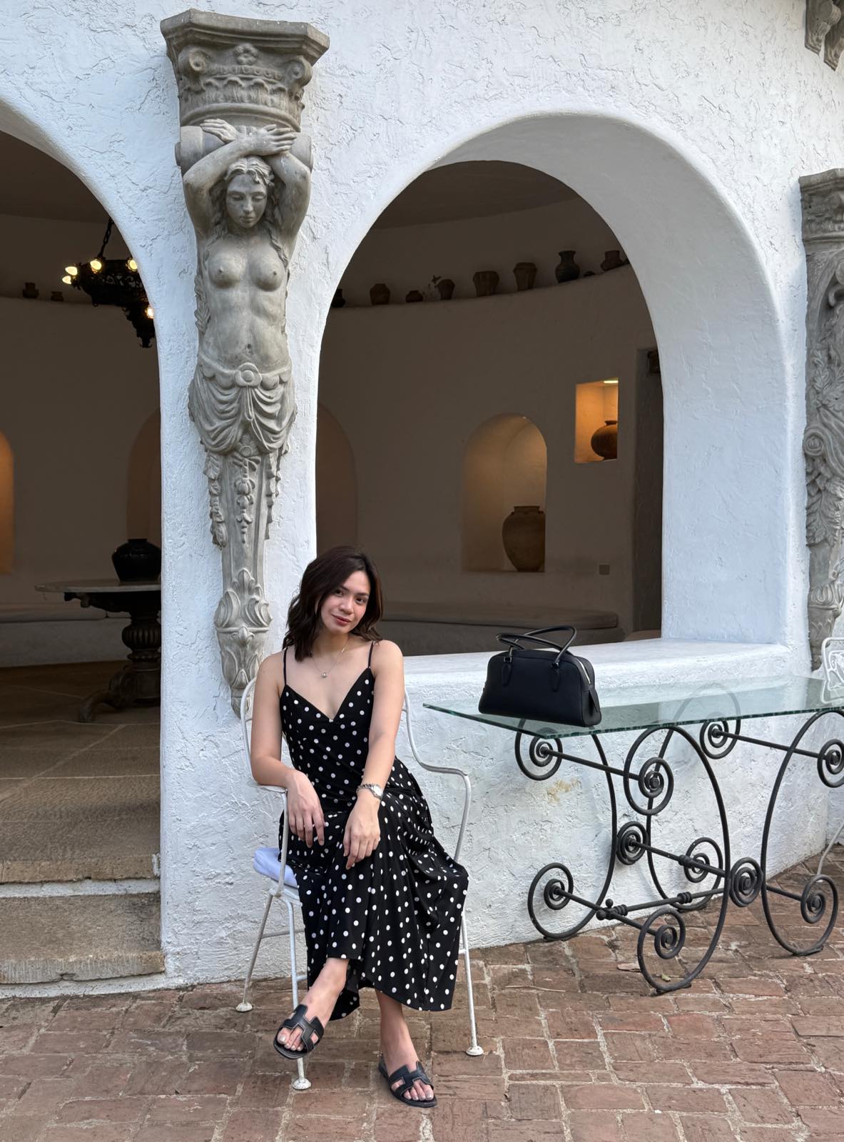 Pambahaymnl  Polka Maxi Dress