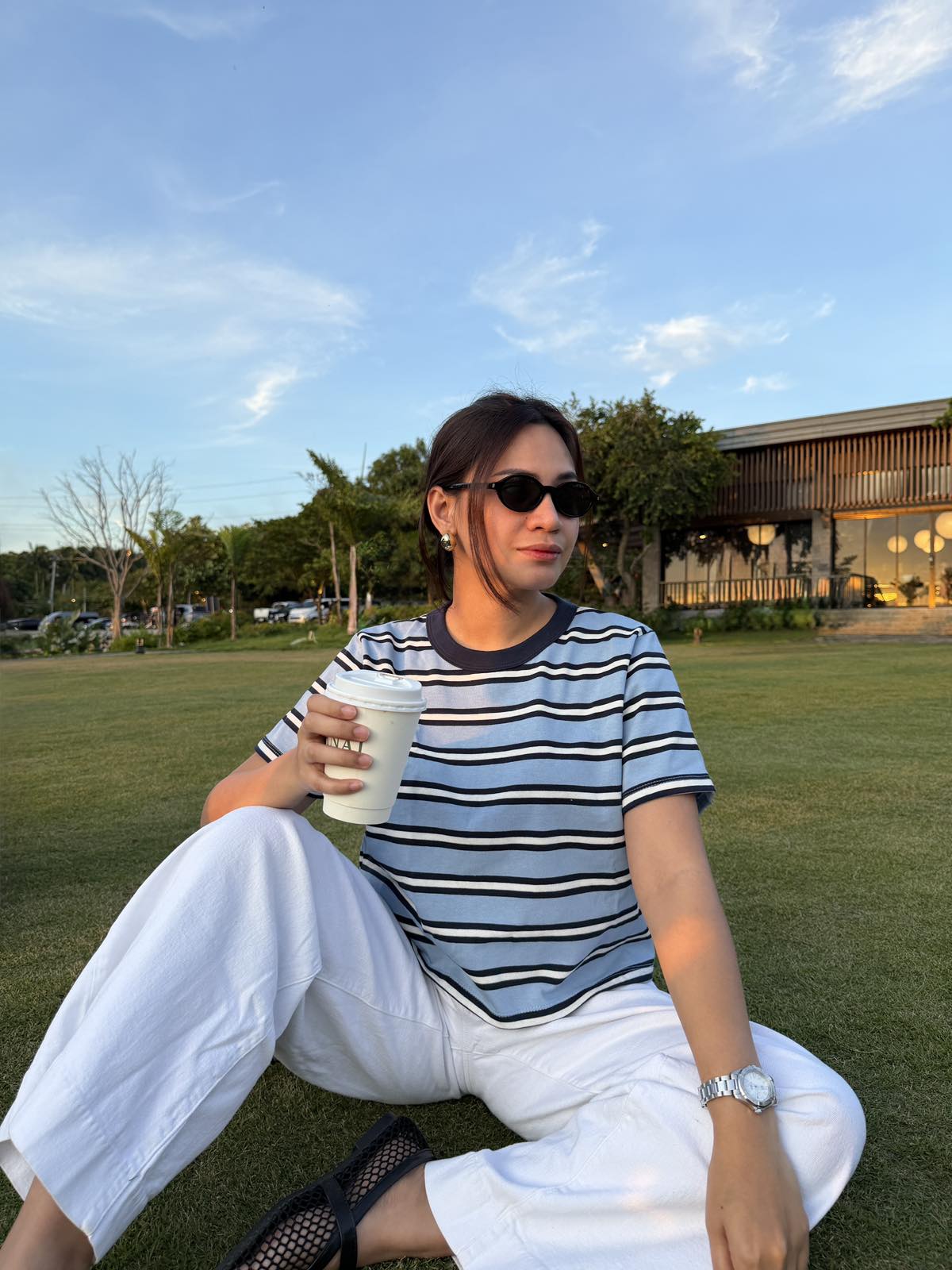 Pambahaymnl Stripes Boxy Tee