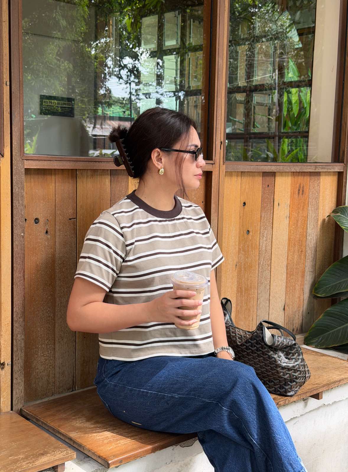Pambahaymnl Stripes Boxy Tee