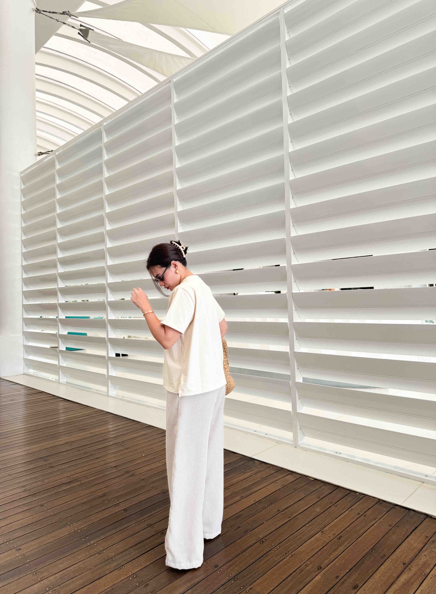 Pambahaymnl Stripes Wide Leg Pants
