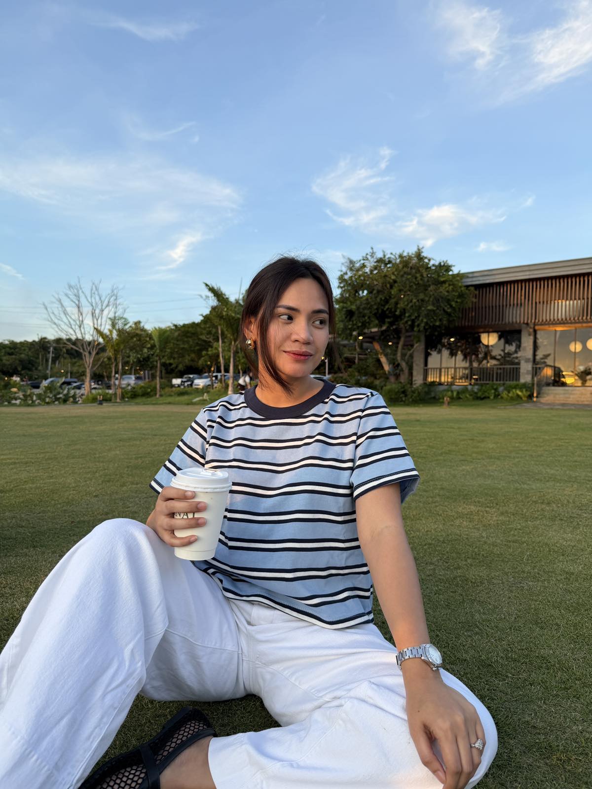 Pambahaymnl Stripes Boxy Tee