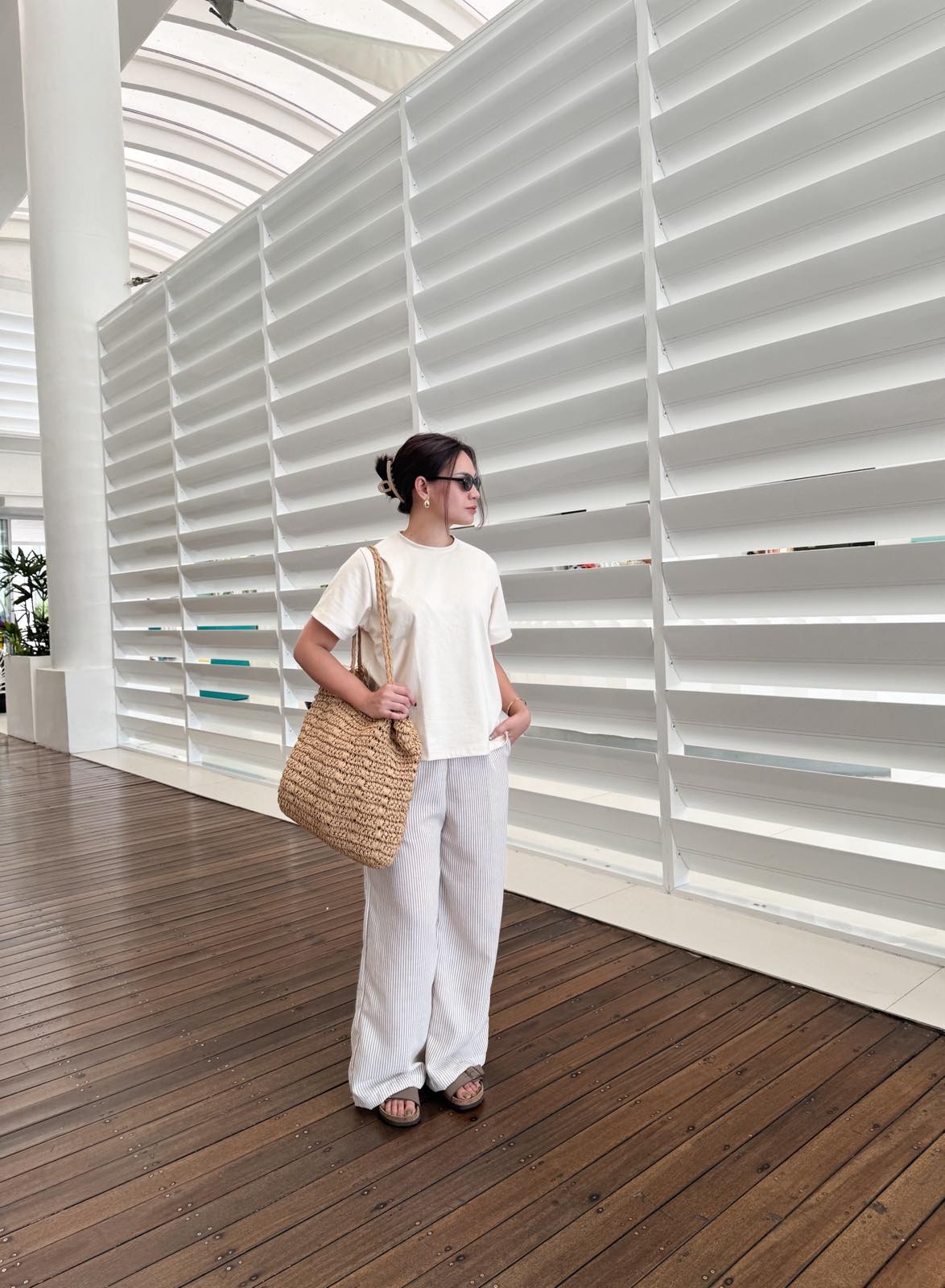 Pambahaymnl Stripes Wide Leg Pants