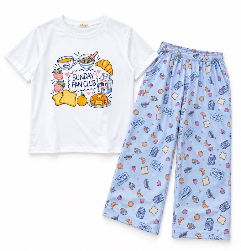 Pambahaymnl Printed Pjs Lounge Set