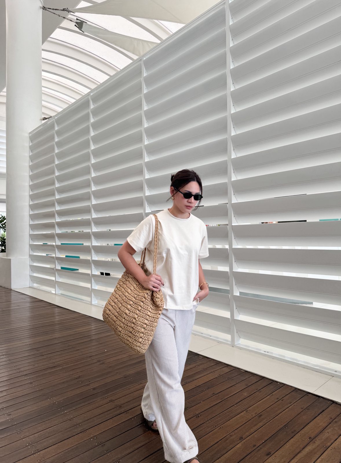 Pambahaymnl Stripes Wide Leg Pants
