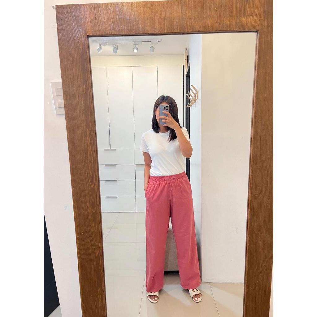 Pambahaymnl Straight Cut Linen Pants