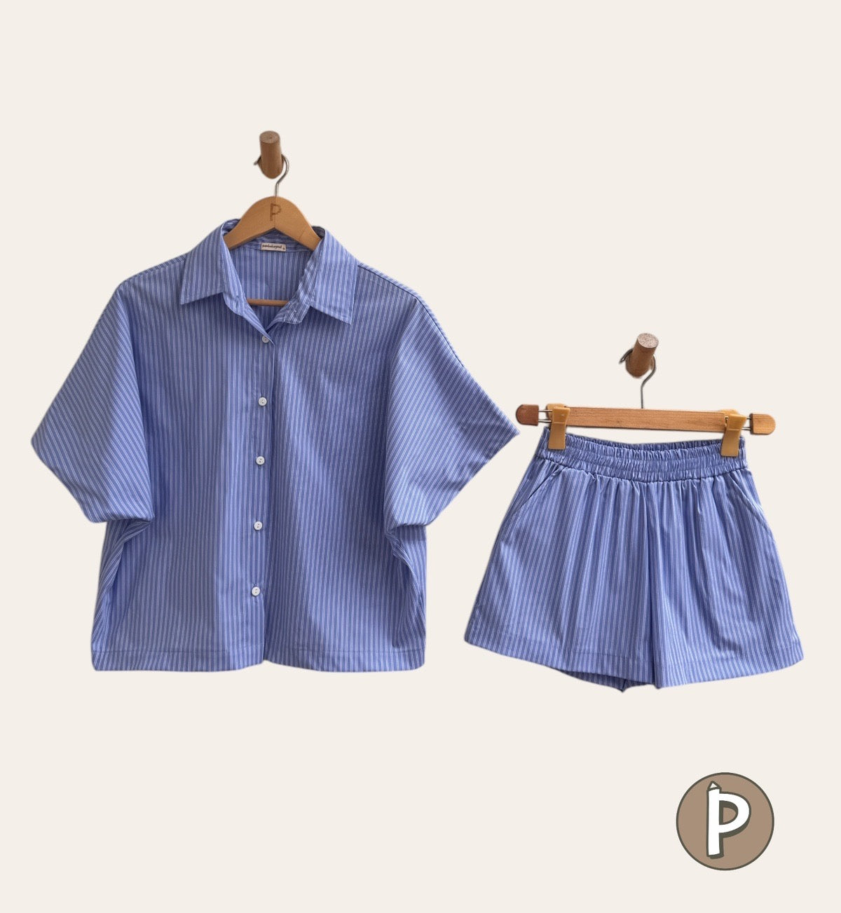 Pambahaymnl Batwing Buttoned Set