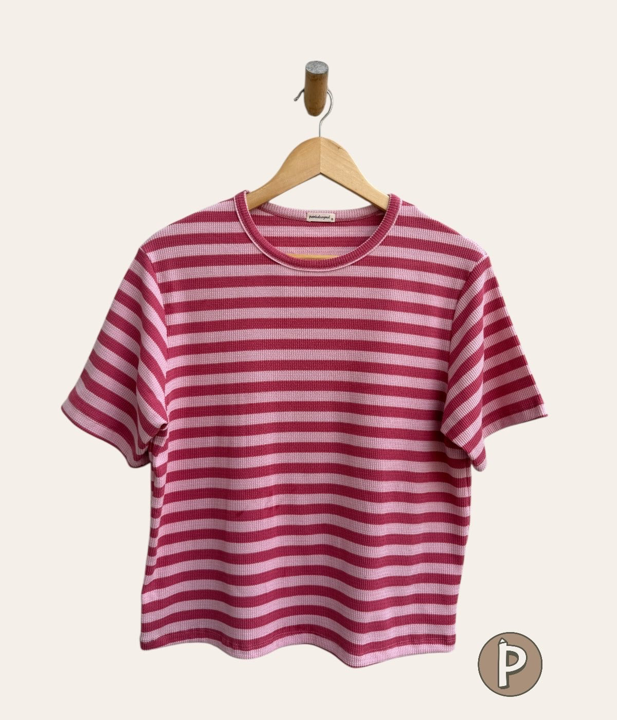 Pambahaymnl Waffle Stripes Top