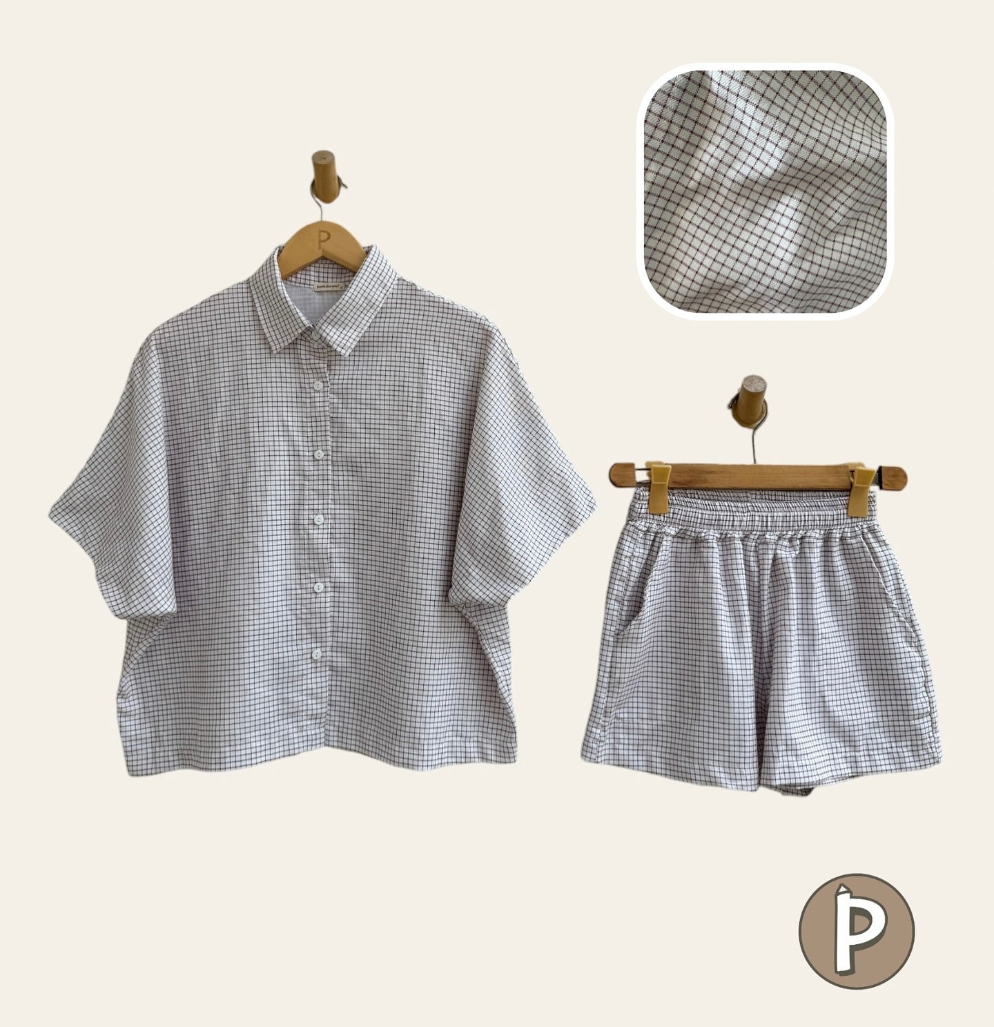 Pambahaymnl Batwing Buttoned Set