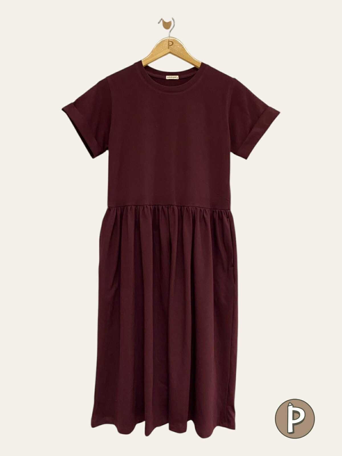Pambahaymnl Shirred Midi Dress