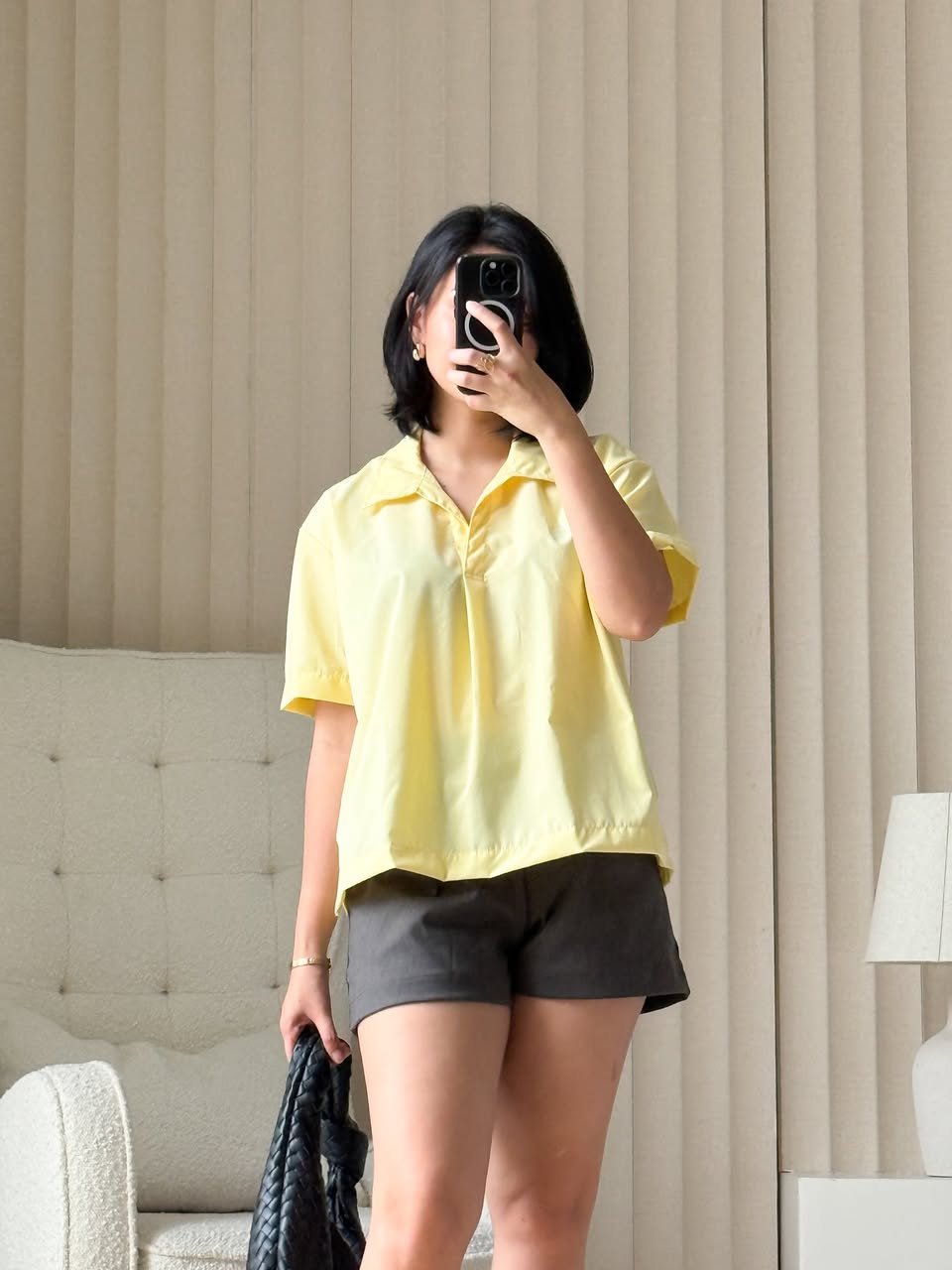 Pambahaymnl Tucked Woven Short