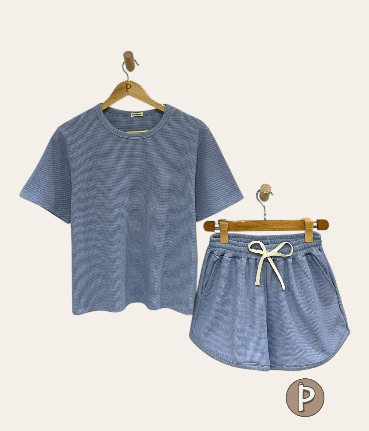 Pambahaymnl Waffle Knit Lounge Set