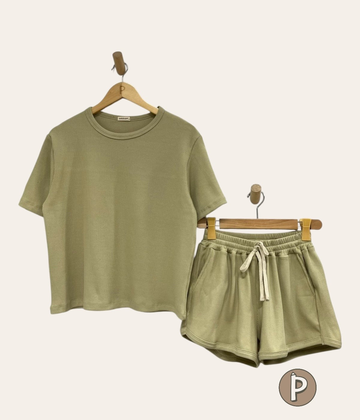 Pambahaymnl Waffle Knit Lounge Set