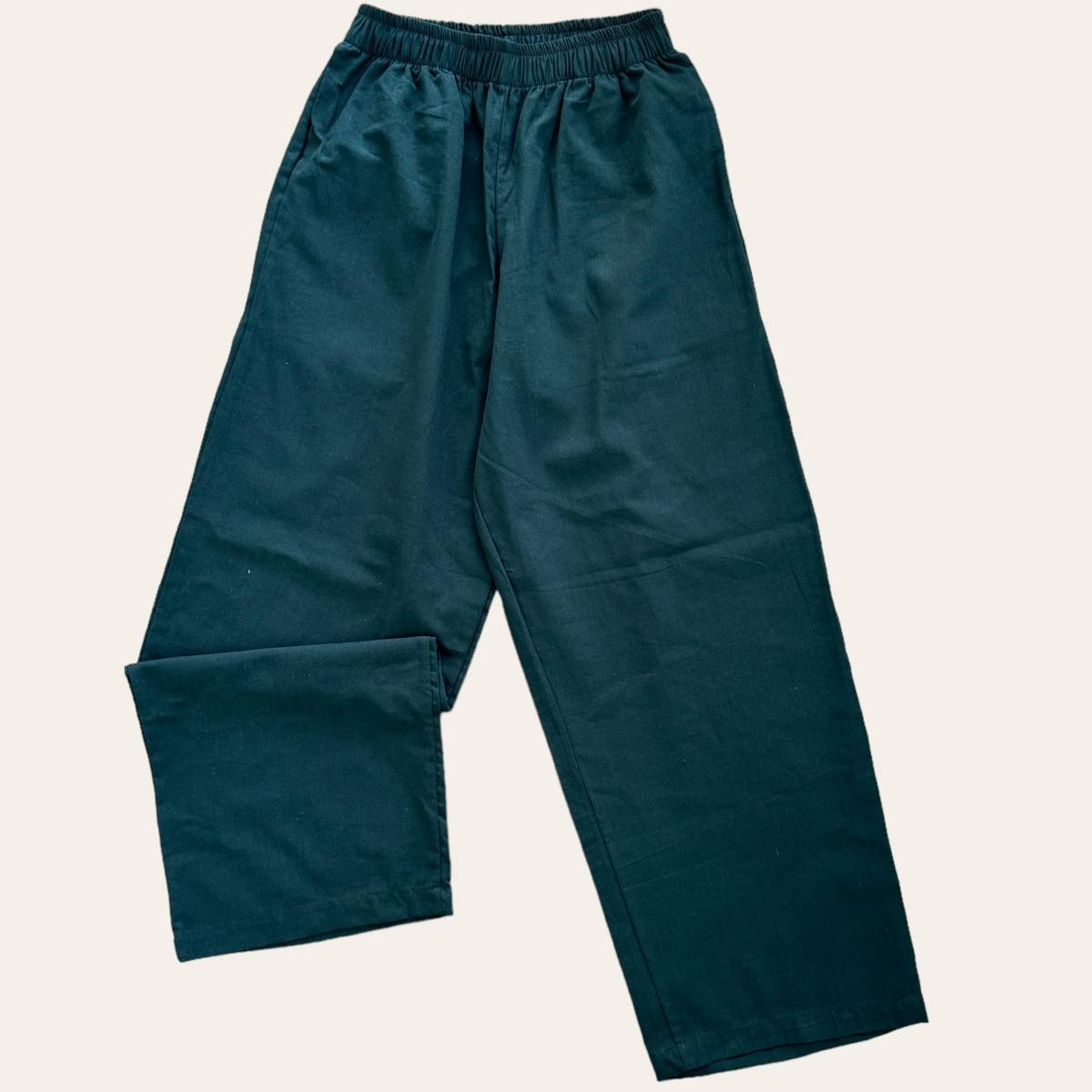 Pambahaymnl Straight Cut Linen Pants