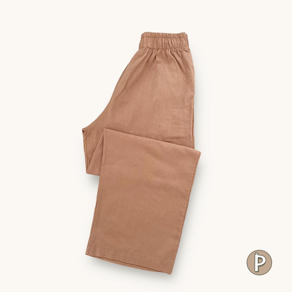 Pambahaymnl Straight Cut Linen Pants