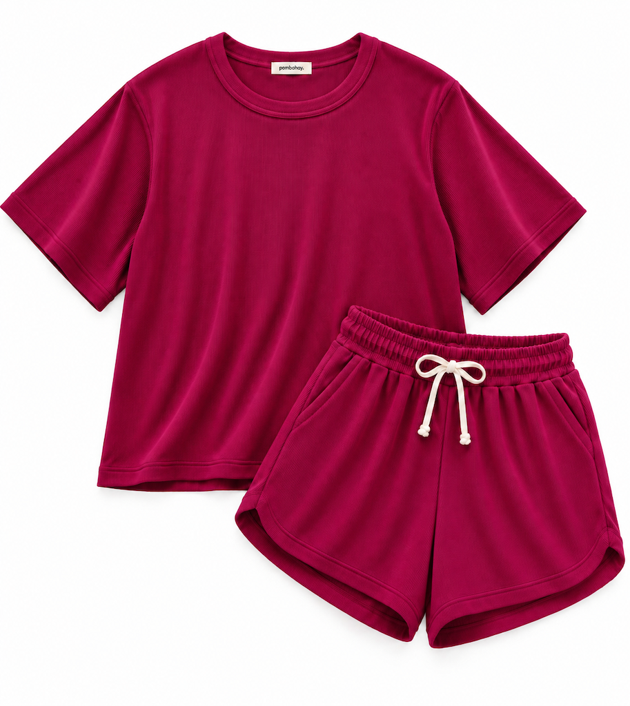 Pambahaymnl Waffle Knit Lounge Set