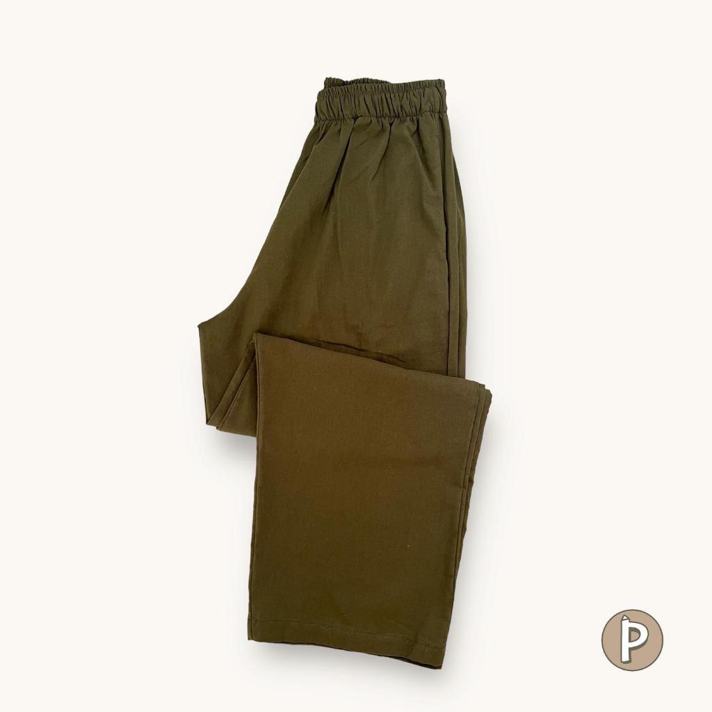 Pambahaymnl Straight Cut Linen Pants