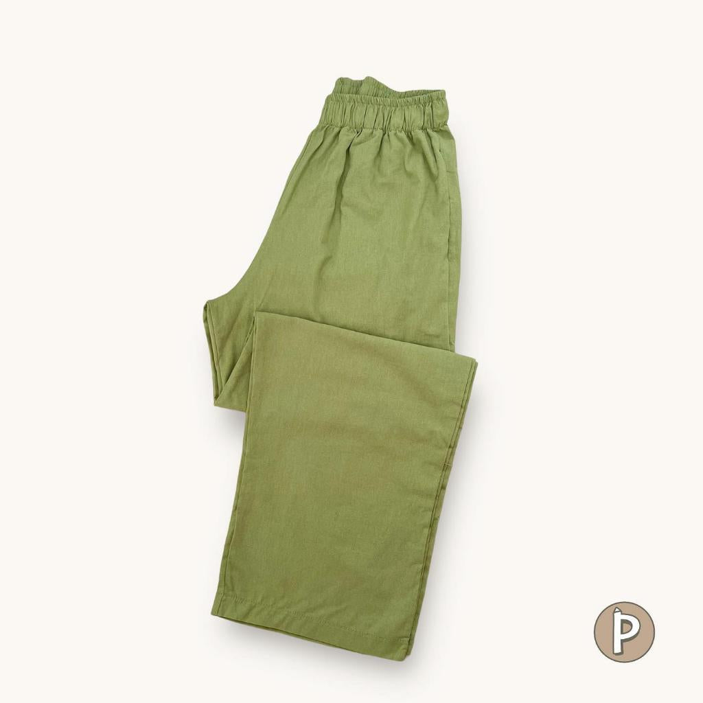 Pambahaymnl Straight Cut Linen Pants