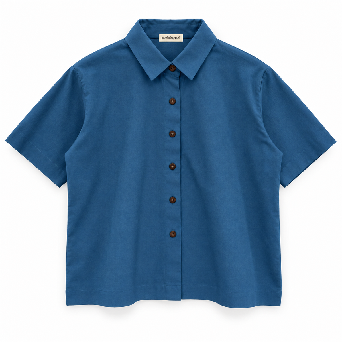Pambahaymnl Buttoned Linen Top