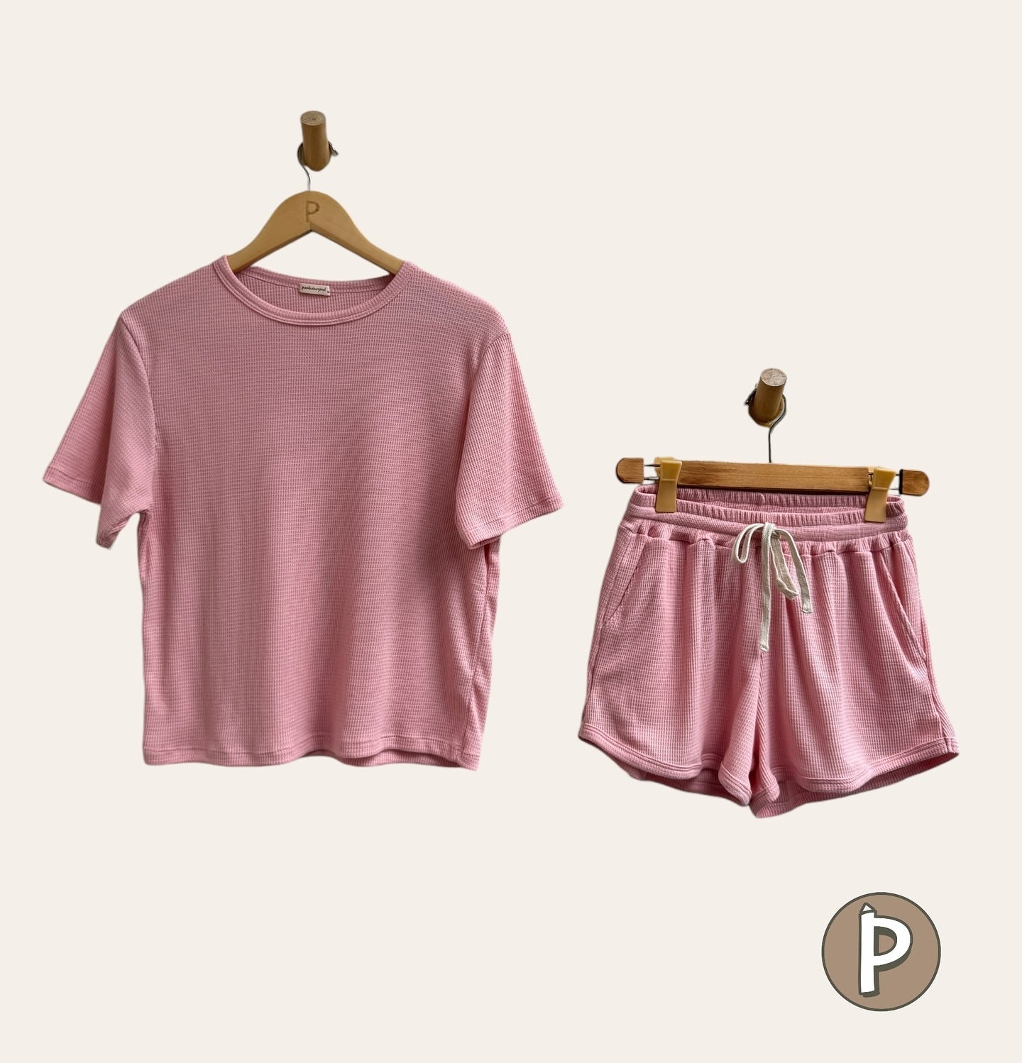 Pambahaymnl Waffle Knit Lounge Set