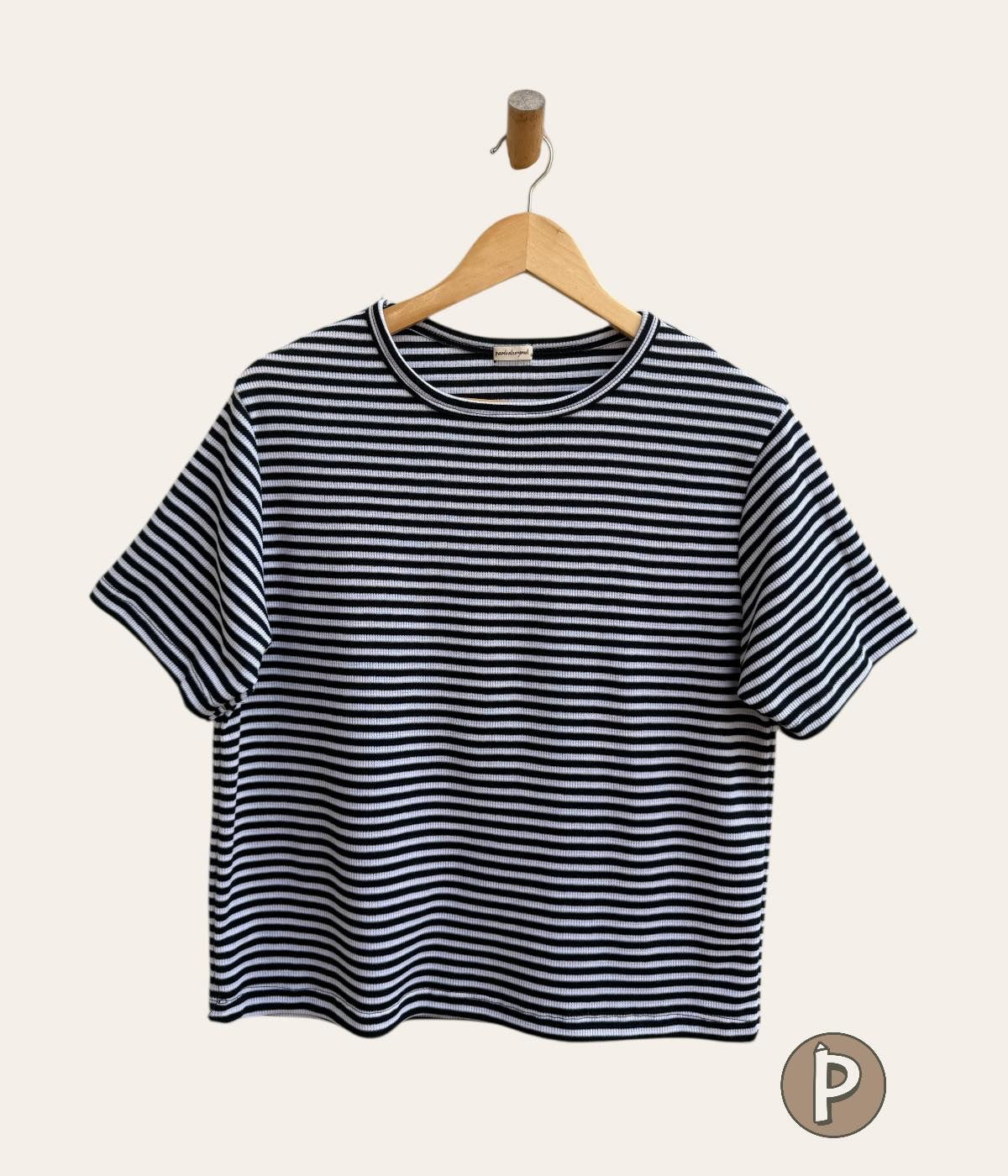 Pambahaymnl Waffle Stripes Top