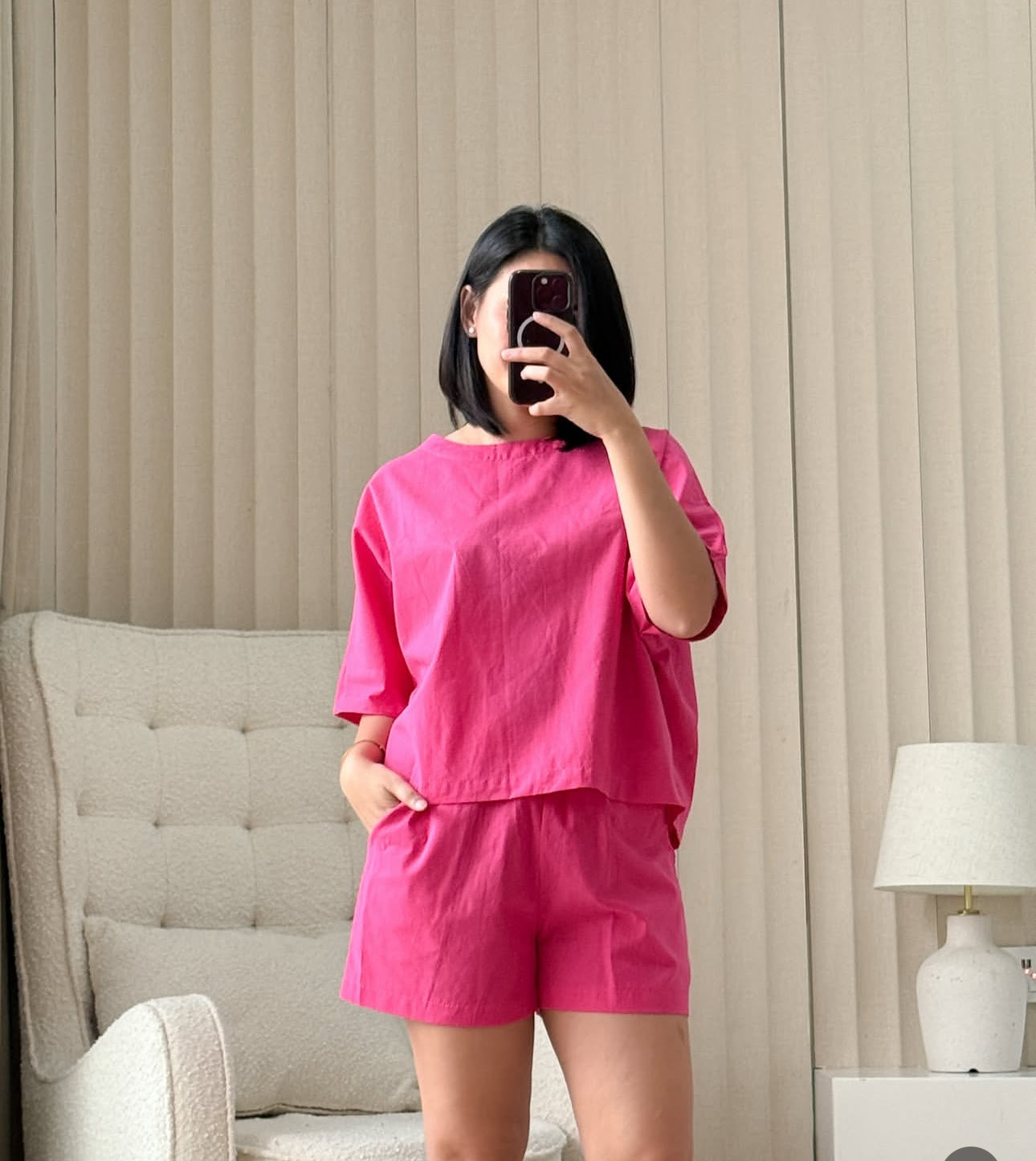 Pambahaymnl Batwing Shorts Set