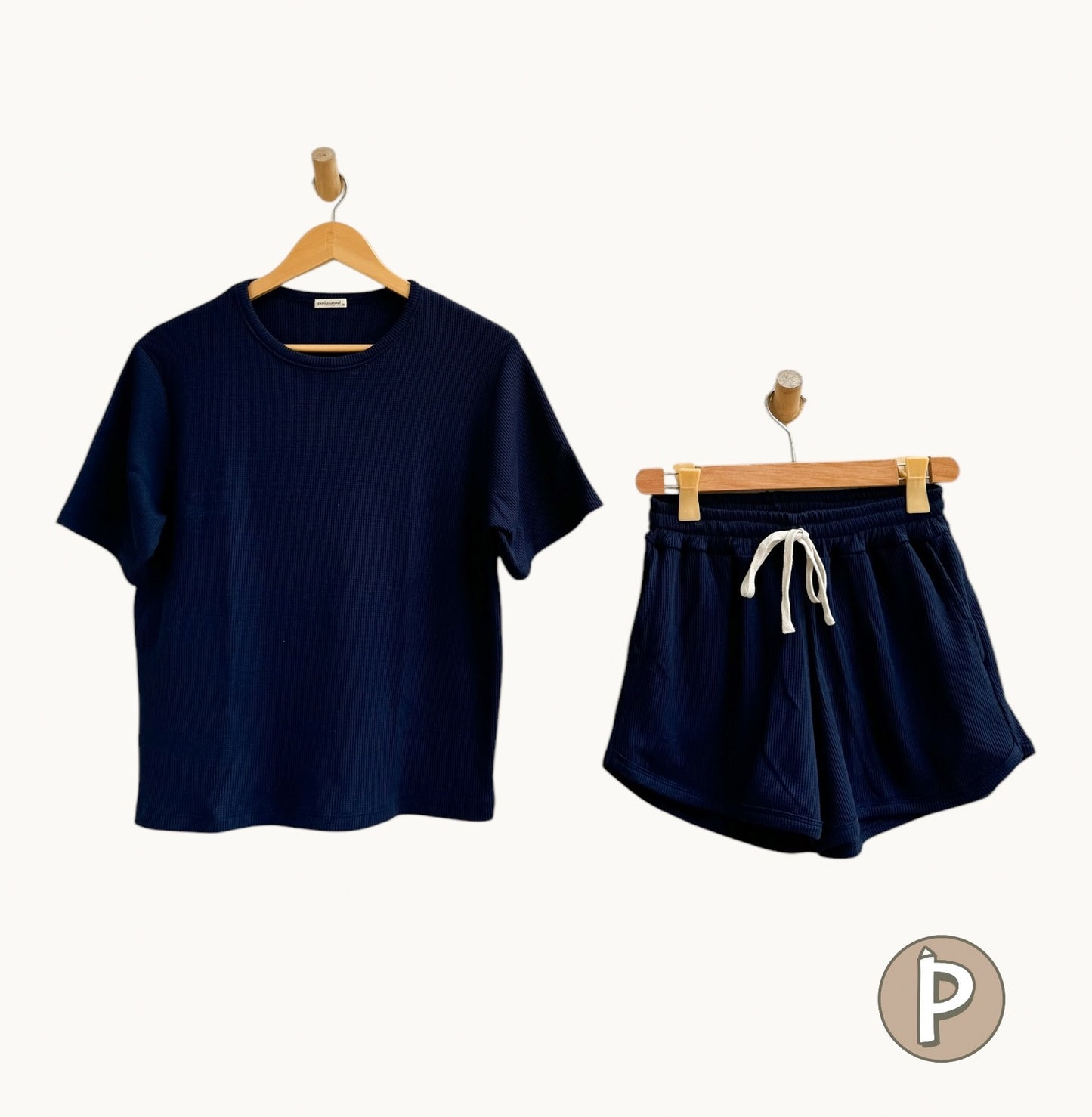 Pambahaymnl Waffle Knit Lounge Set