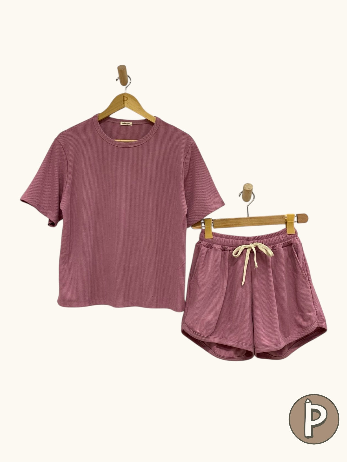 Pambahaymnl Waffle Knit Lounge Set