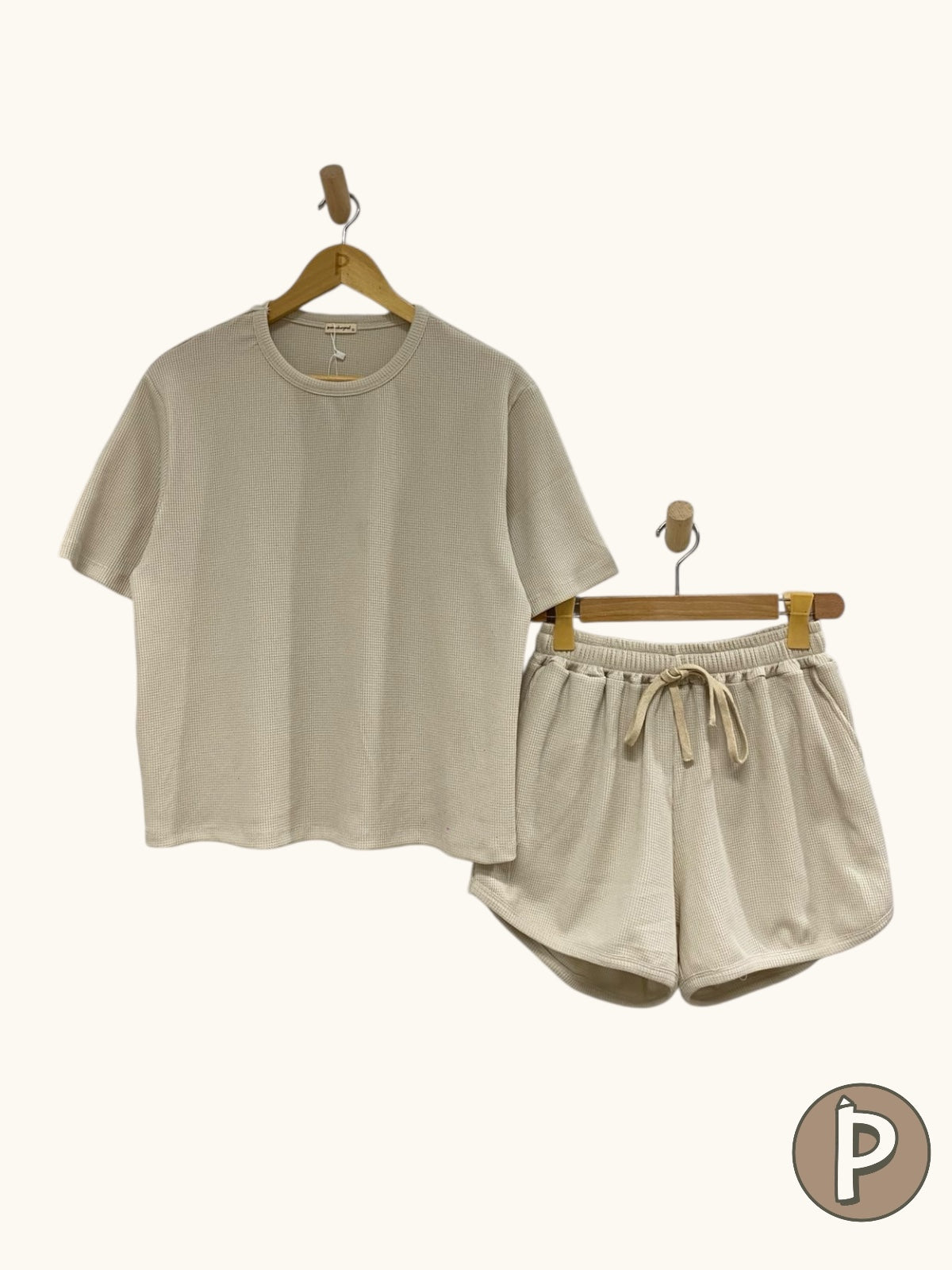 Pambahaymnl Waffle Knit Lounge Set