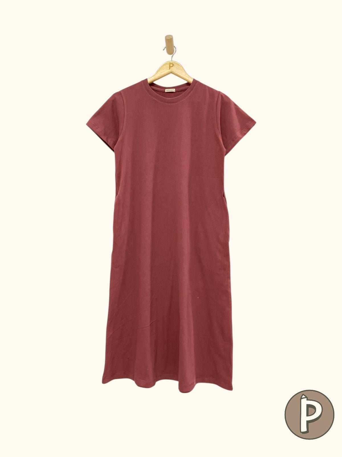 Pambahaymnl Cotton Short Sleeve A- Line Dress