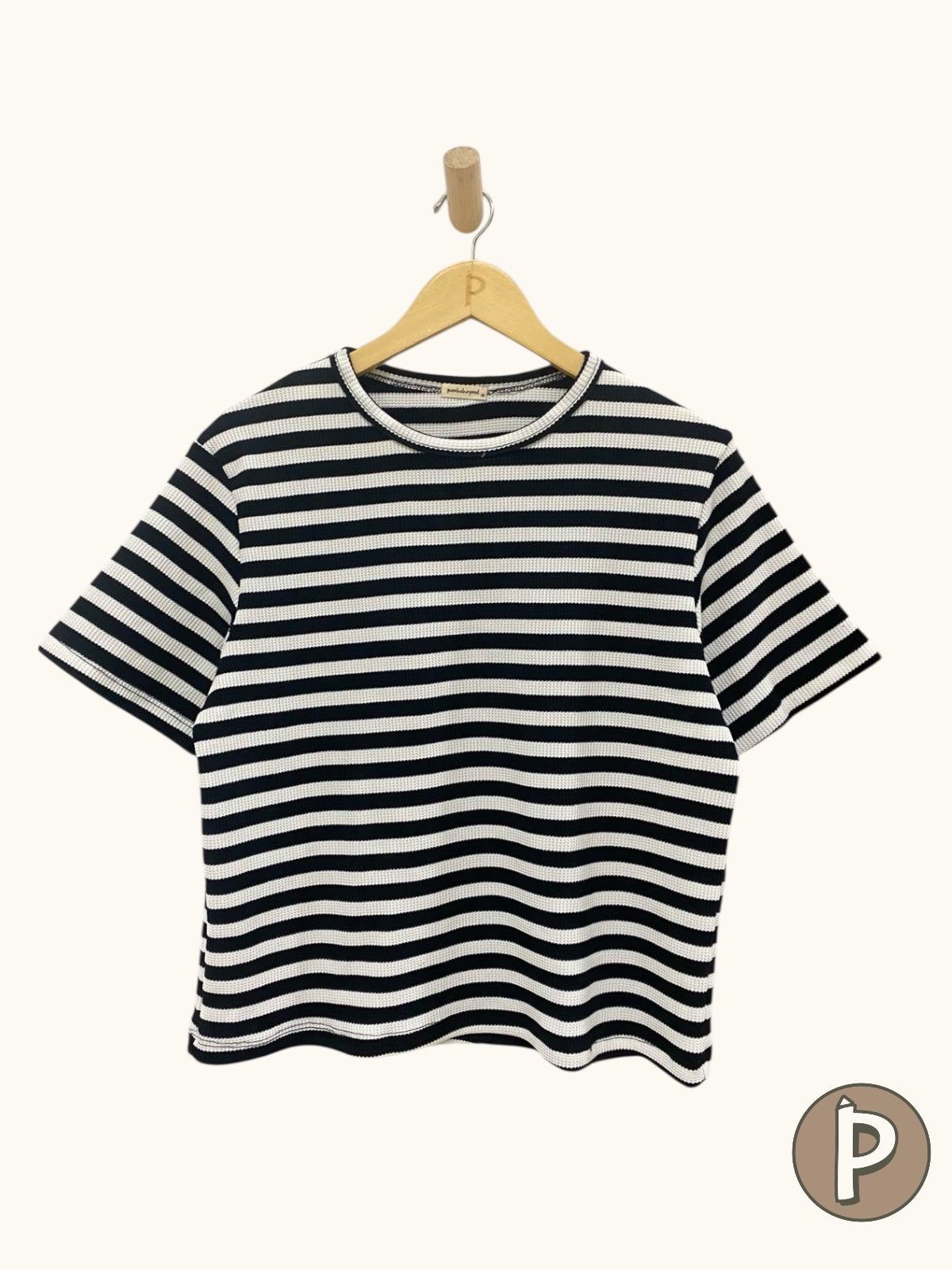 Pambahaymnl Waffle Stripes Top
