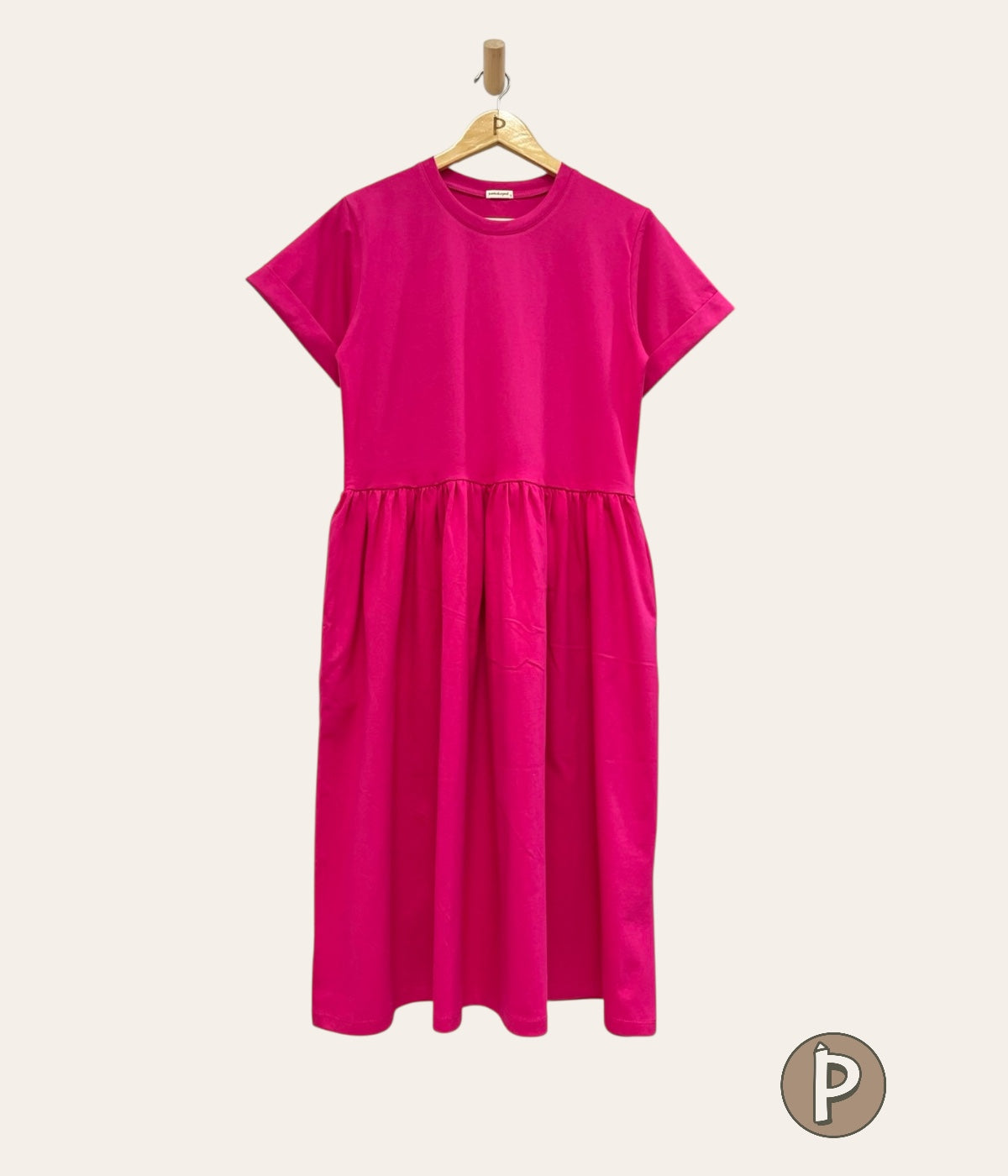 Pambahaymnl Shirred Midi Dress