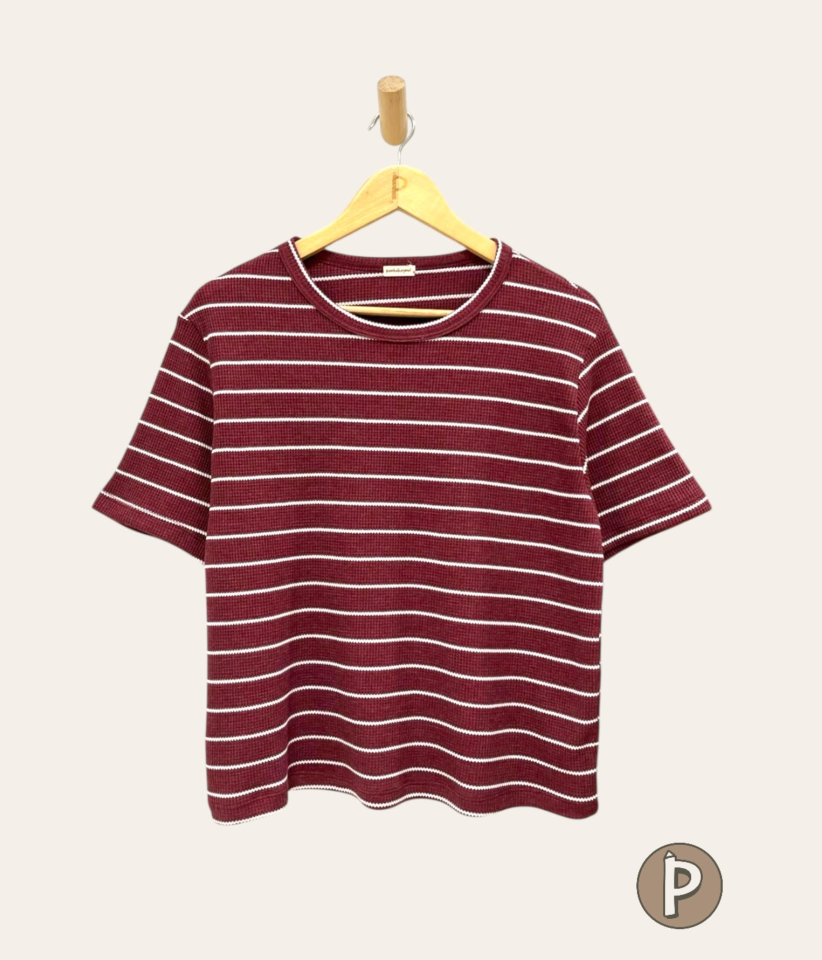 Pambahaymnl Waffle Stripes Top