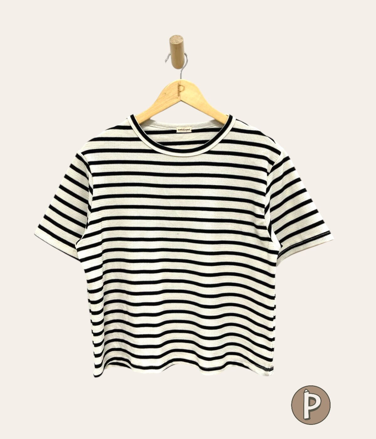 Pambahaymnl Waffle Stripes Top
