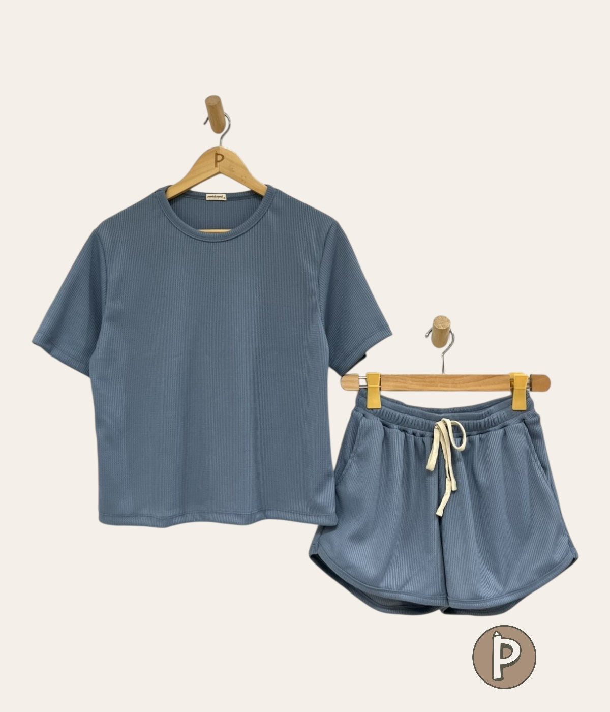 Pambahaymnl Waffle Knit Lounge Set