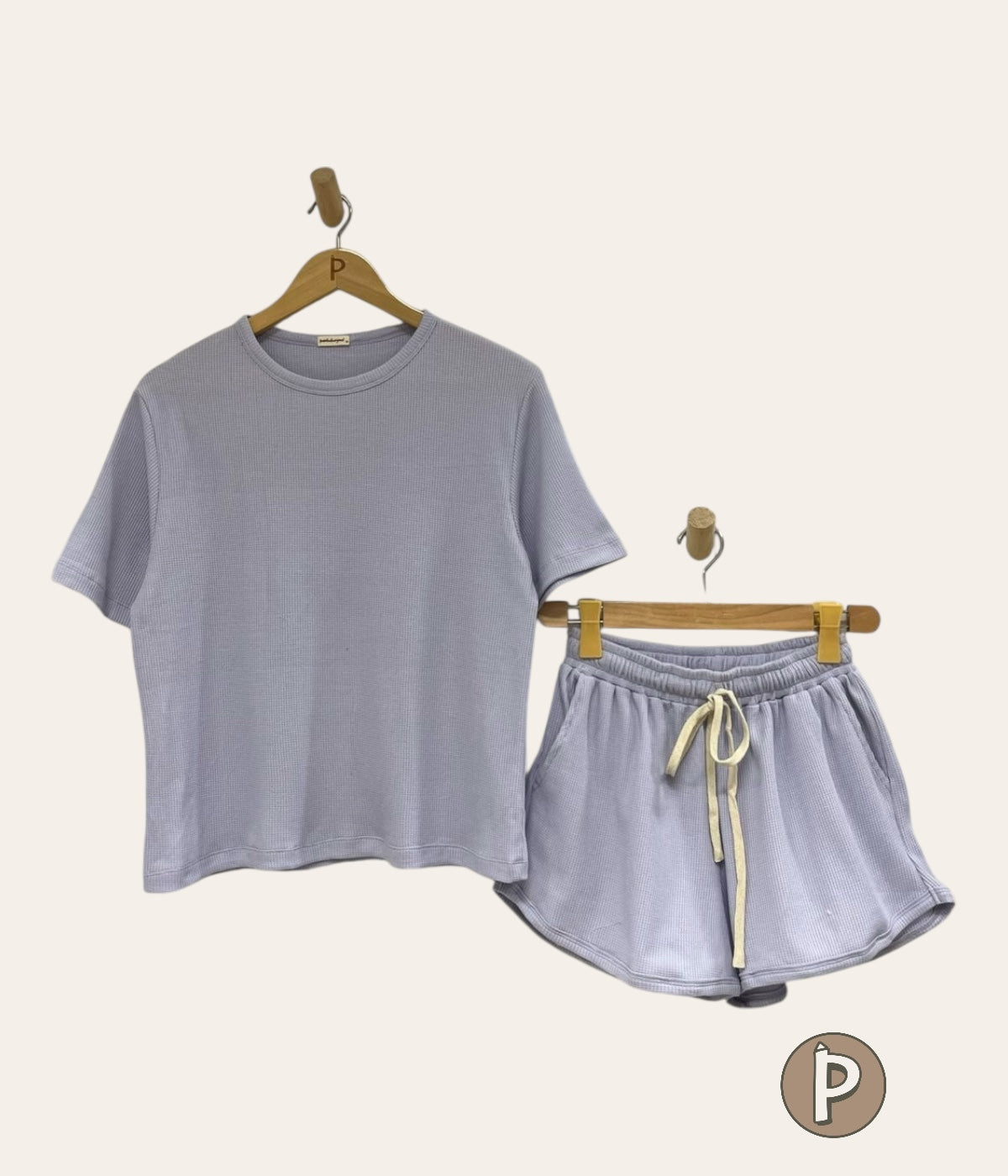 Pambahaymnl Waffle Knit Lounge Set