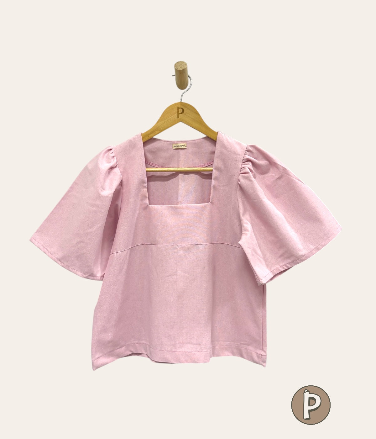 Pambahaymnl Square Neck Filipiniana Top