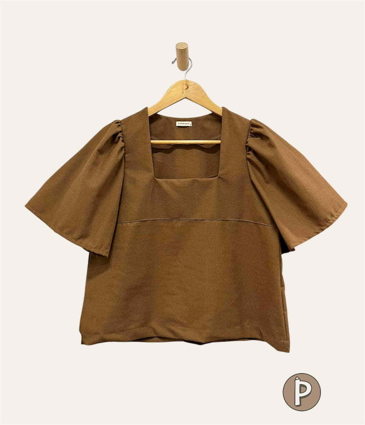 Pambahaymnl Square Neck Filipiniana Top
