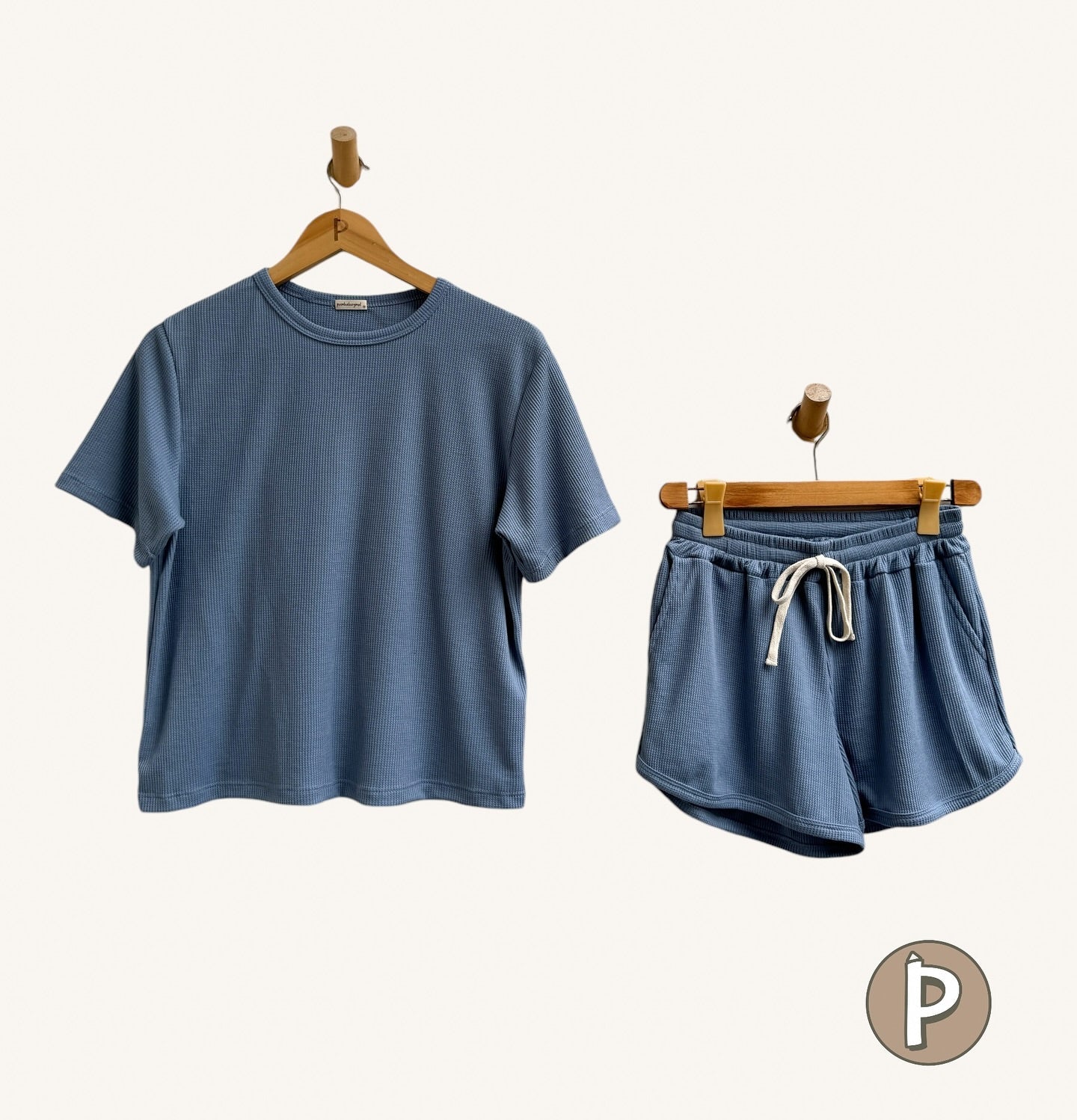 Pambahaymnl Waffle Knit Lounge Set