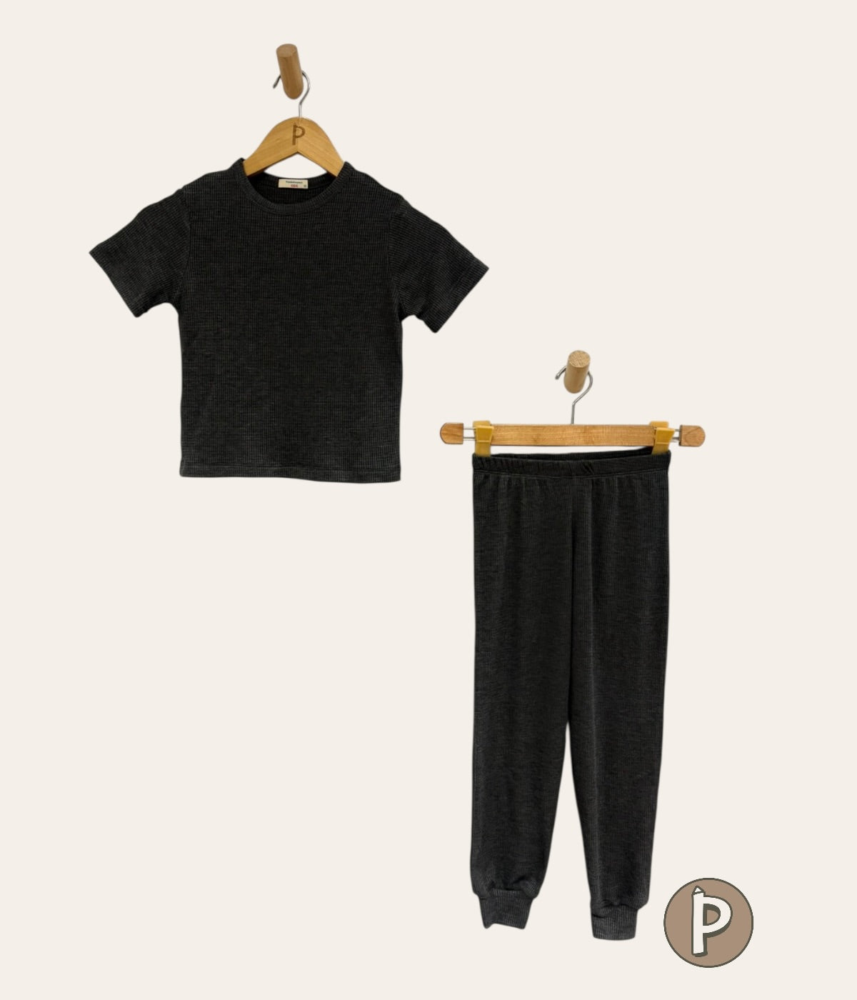 Pambahaymnl Kids Waffle Pjs Set (unisex)