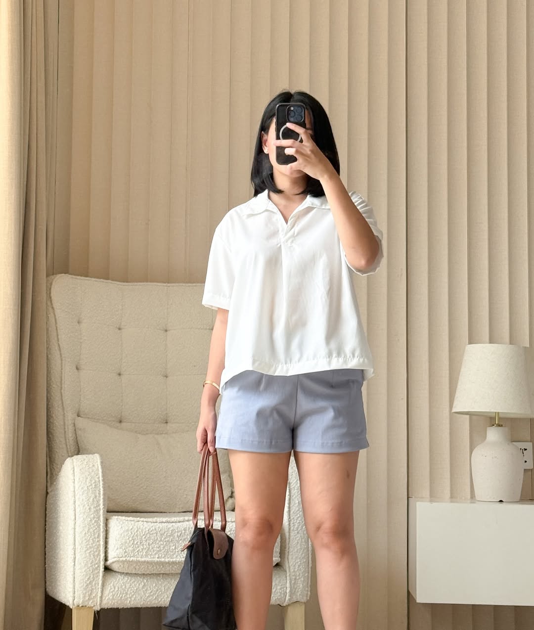 Pambahaymnl Tucked Woven Short
