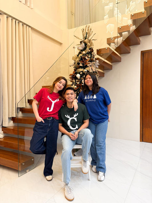 Pambahaymnl Family Monogram Christmas Tee