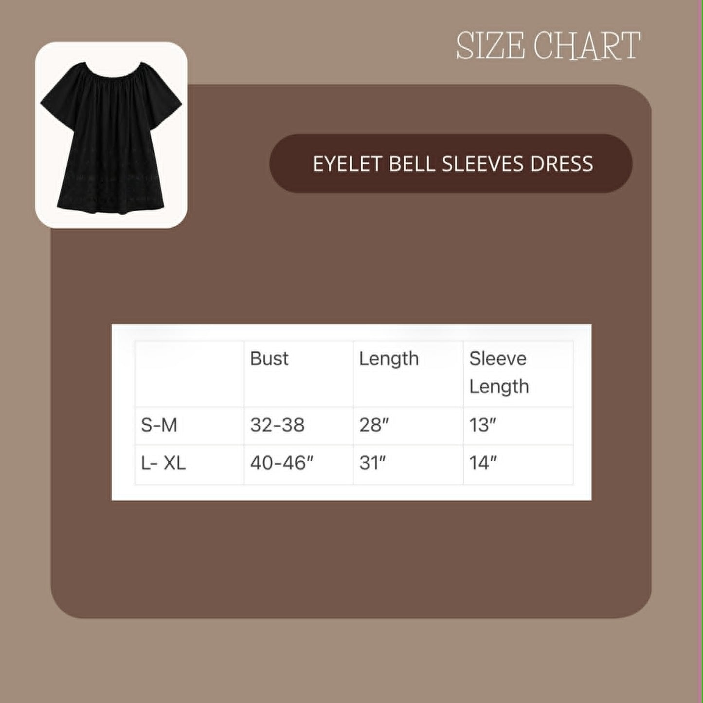 Pambahaymnl Eyelet Bell Sleeve Dress