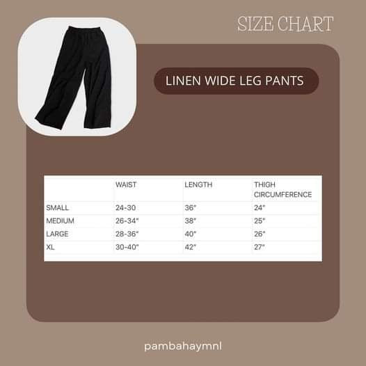 Pambahaymnl Linen Wide Leg Pants