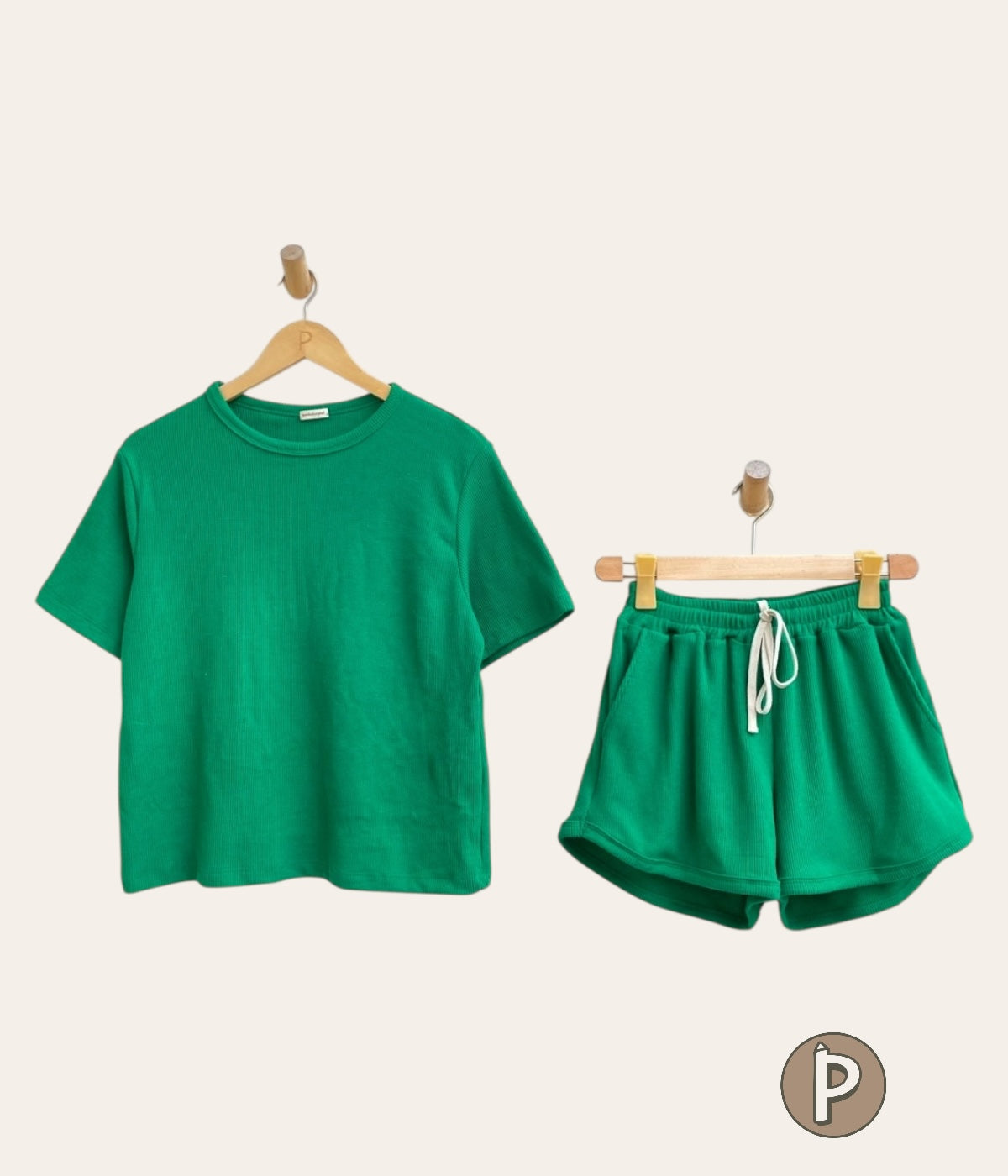 Pambahaymnl Waffle Knit Lounge Set