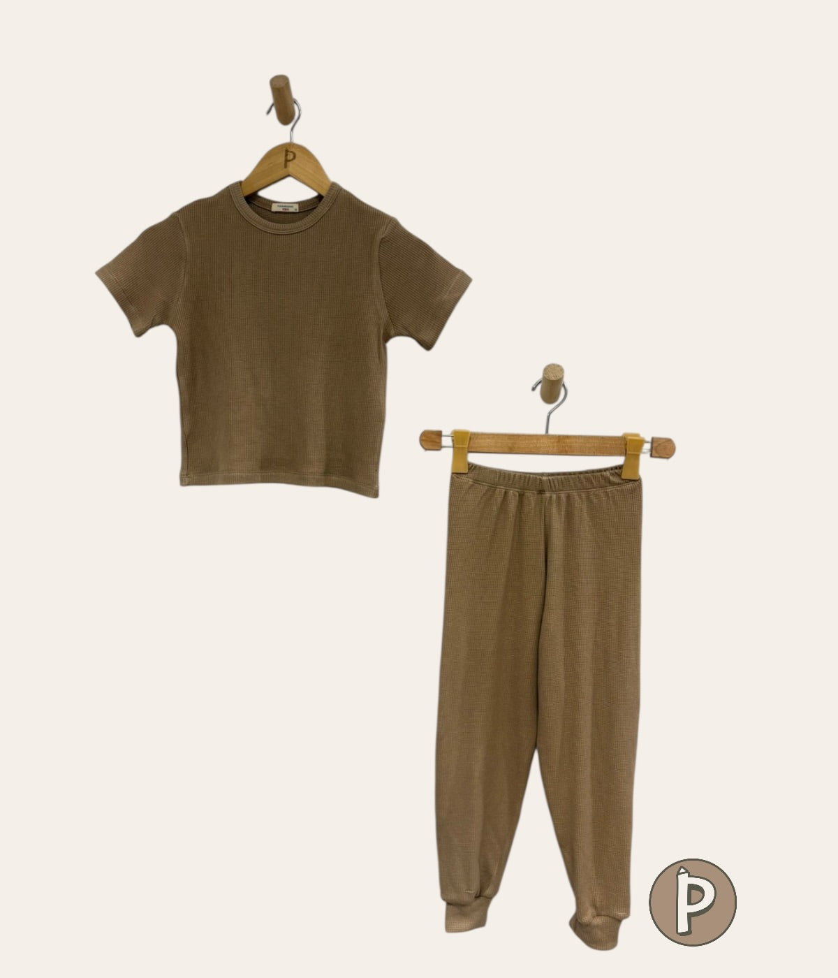 Pambahaymnl Kids Waffle Pjs Set (unisex)