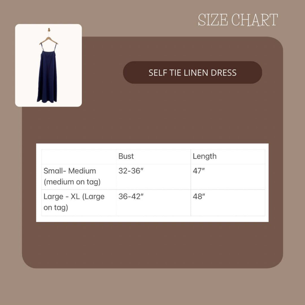 Pambahaymnl Self Tie Linen Dress