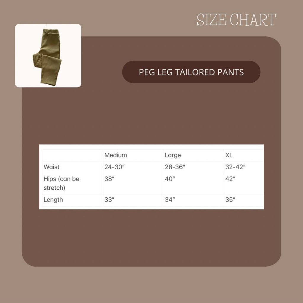 Pambahaymnl Peg Leg Tailored Pants