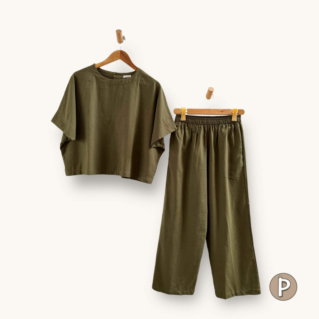 Pambahaymnl Batwing Linen Set