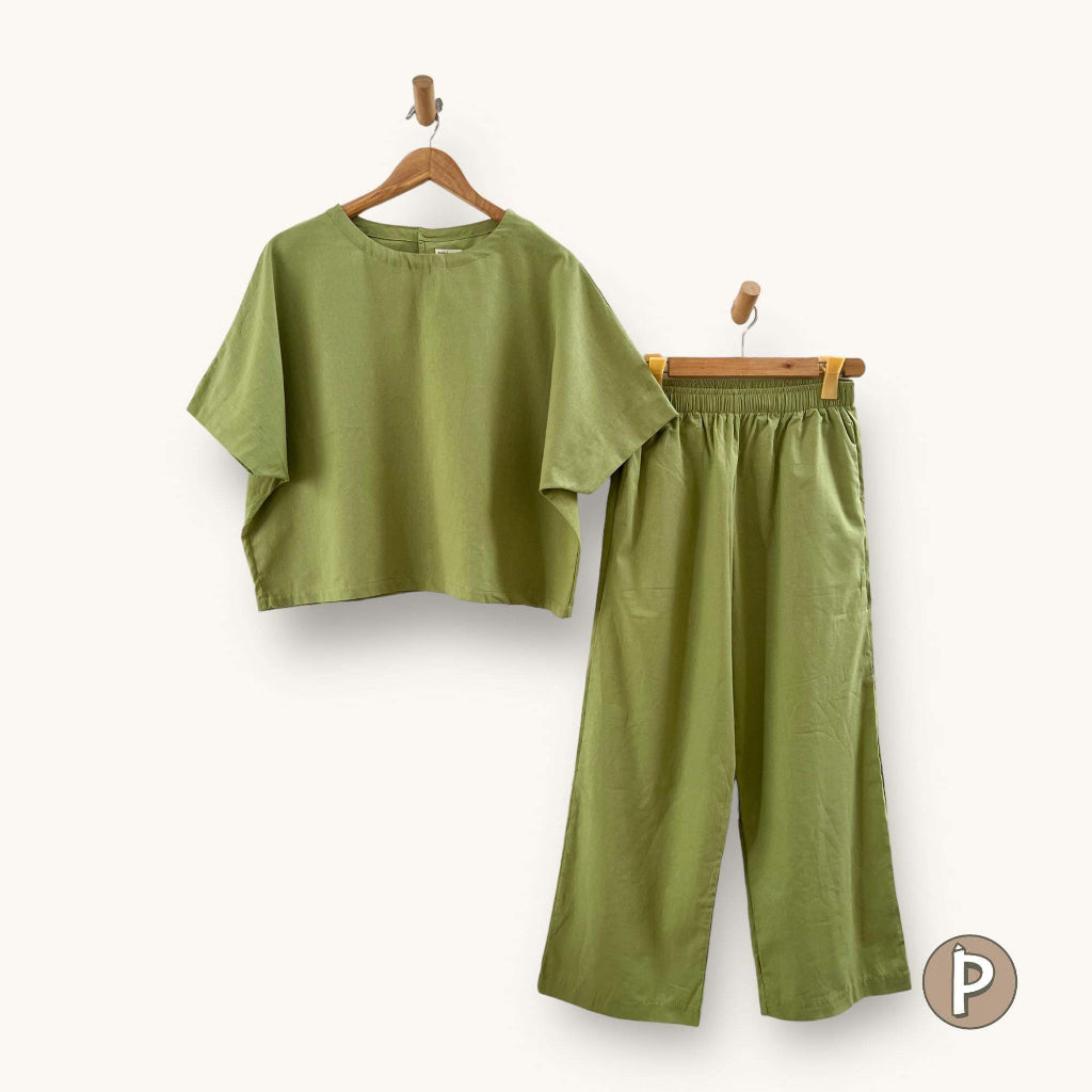 Pambahaymnl Batwing Linen Set