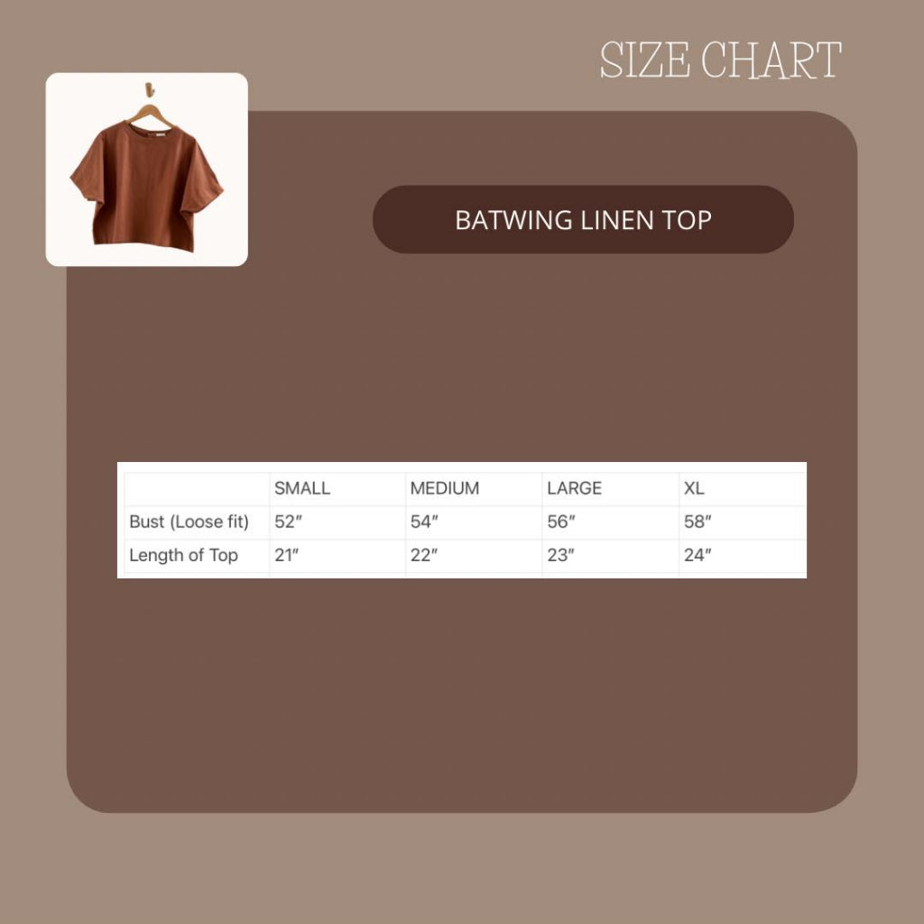 Pambahaymnl Batwing Linen Top
